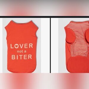 Lover Not a Biter Boots and Barkley Target Dog Shirt NEW Size Small or XL